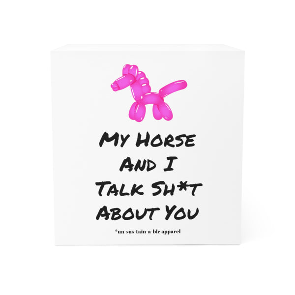 Note Cube - My Horse And I Talk