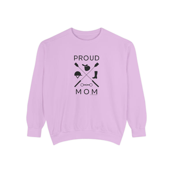 Unisex Garment-Dyed Sweatshirt - Proud Mom - Crops