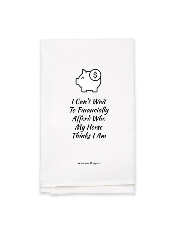 White Flour Sack Tea Towel - Financially Afford