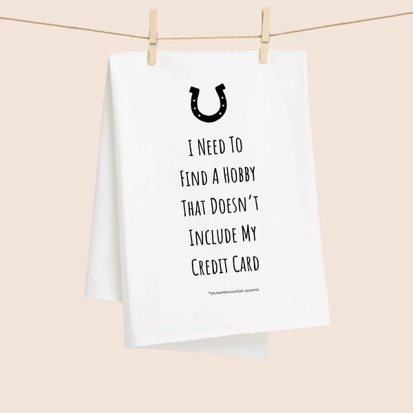 White Flour Sack Tea Towel - Hobby