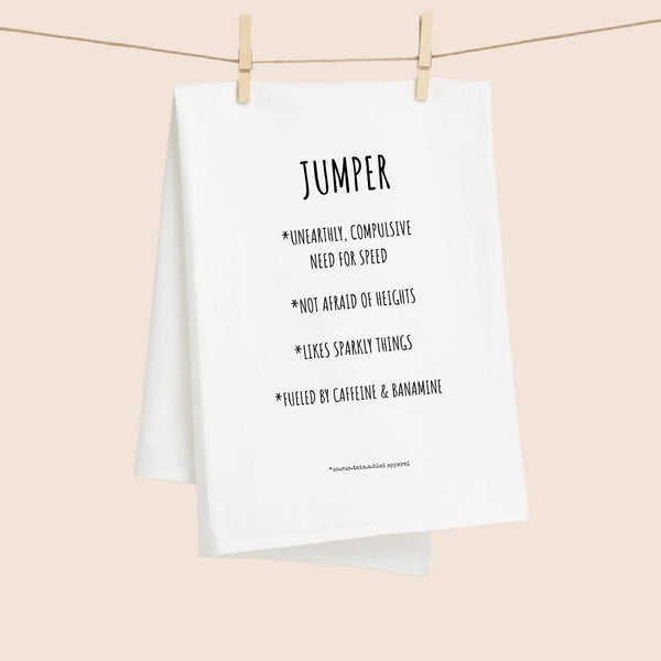 White Flour Sack Tea Towel - Jumper